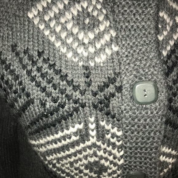 COLUMBIA Wool & Alpaca Blend Enchanted Fair Isle Button Cardigan Sweater Size L - Picture 2 of 14